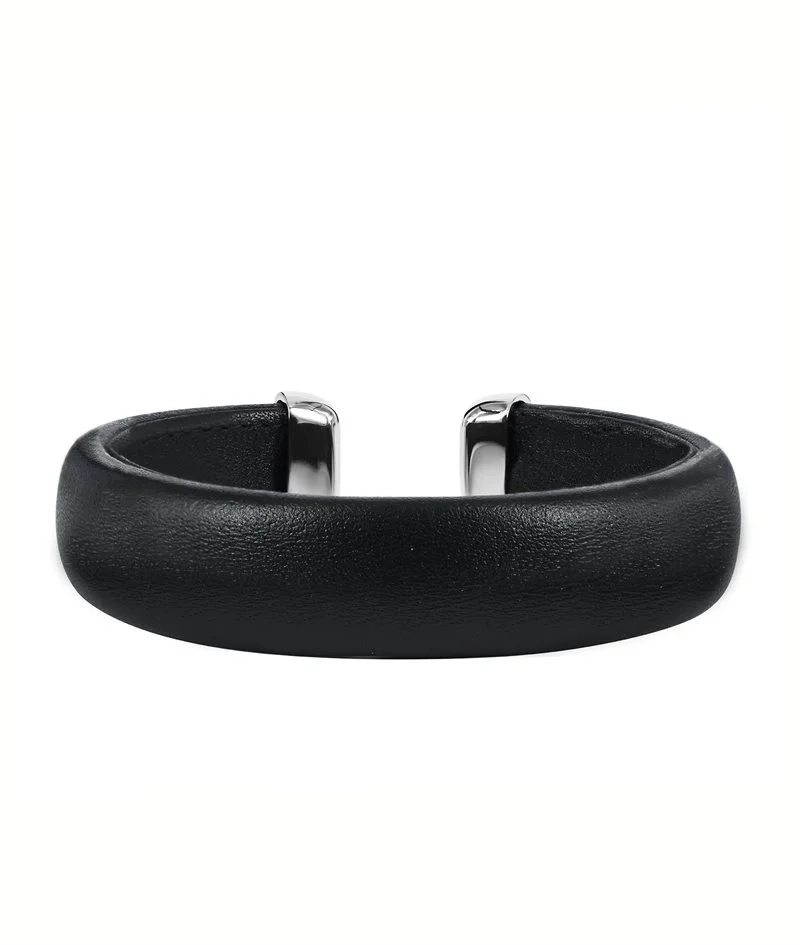 AVA Läder Armband Svart 15 mm - Astrid & Agnes - Nordic Spectra