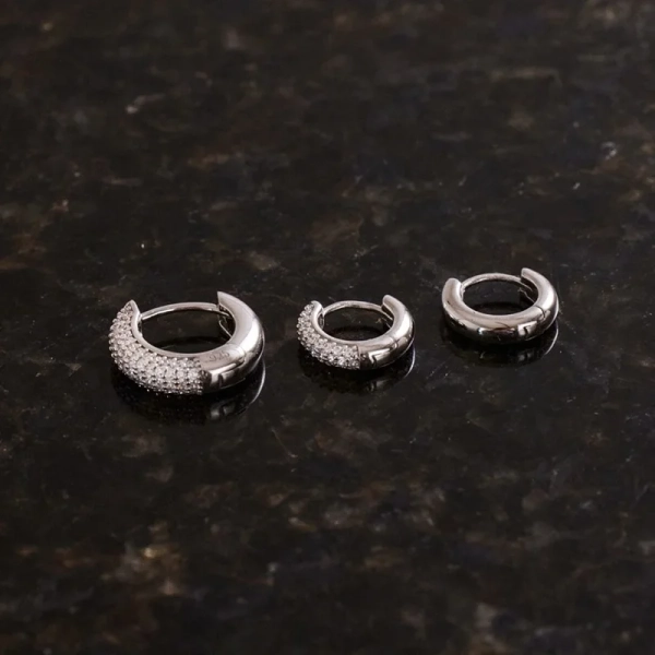Luxe Hoops Silver - Edblad - Snabba leveranser - Gratis paketinslagning