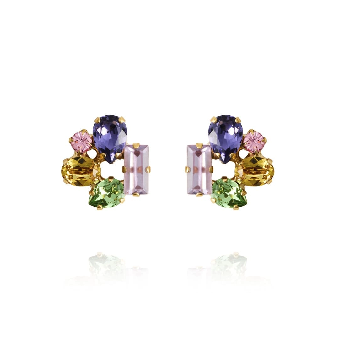 Caroline Svedbom - Noelle Stud Earrings Gold Festive Combo