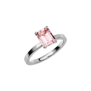 Fairytale 1 Morganite White Gold - Wedding & engagement rings - Schalins - Scandinavian design - Nordic Spectra