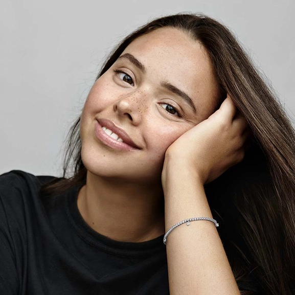 Funkelnde Tropfen Tennisarmband von PANDORA, Schneller Versand - Nordicspectra.de