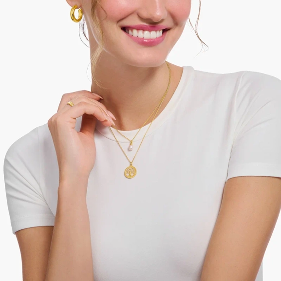 Halsband med Pärla Guld - Thomas Sabo - Snabb leverans & paketinslagning - Nordic Spectra