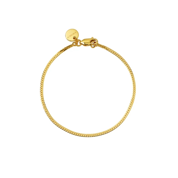 Herringbone Bracelet Gold - Syster P - Snabb leverans & Gratis paketinslagning - Nordic Spectra