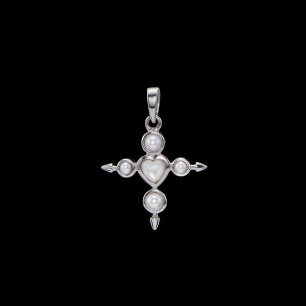 Charmed Empress Anhänger aus Silber mit Süßwasserperle und Perlmutt