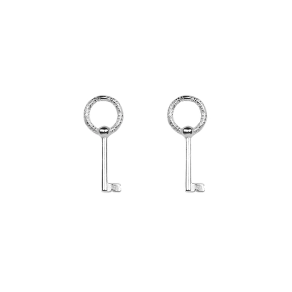 Key Pin Earrings Silver - Emma Israelsson - Snabb frakt & paketinslagning - Nordicspectra.se