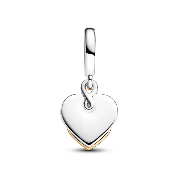 Gravierbarer Mama Doppelter Charm-Anhänger mit im Labor gezüchtetem Diamanten - PANDORA - Nordic Spectra