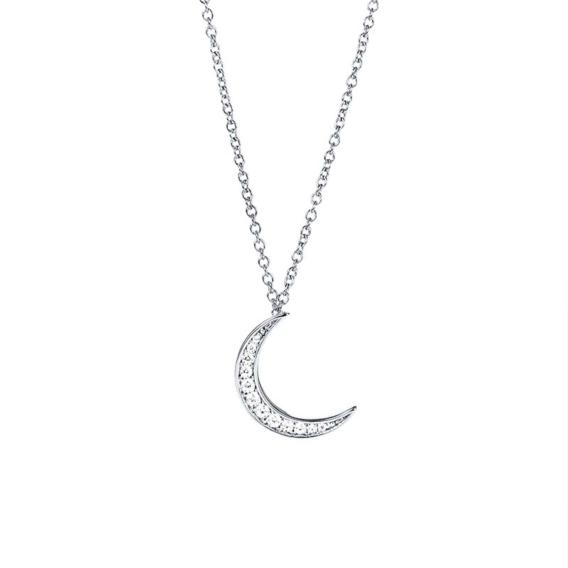 Efva Attling - Pencez Moon & Stars Necklace White Gold
