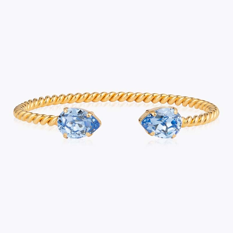 Caroline Svedbom - Mini Drop Bracelet Gold Light Sapphire