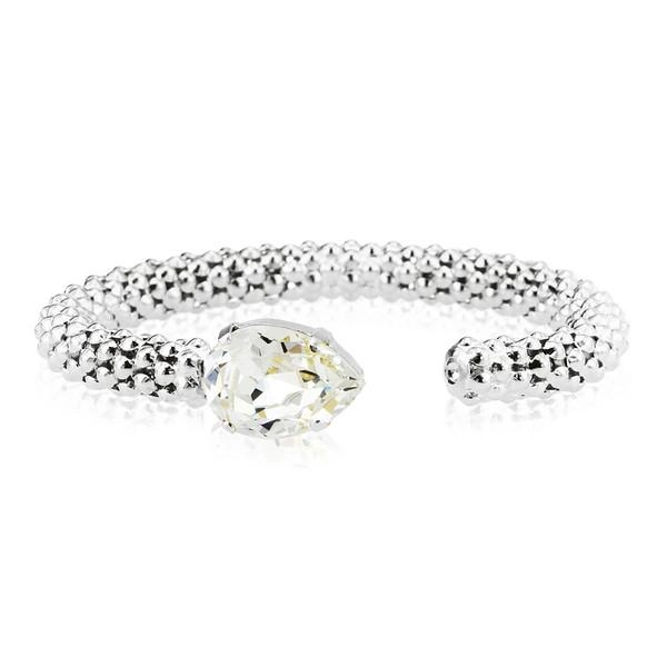 Classic Rope Bracelet Rhodium Crystal - Caroline Svedbom - Snabb frakt & paketinslagning - Nordicspectra.se