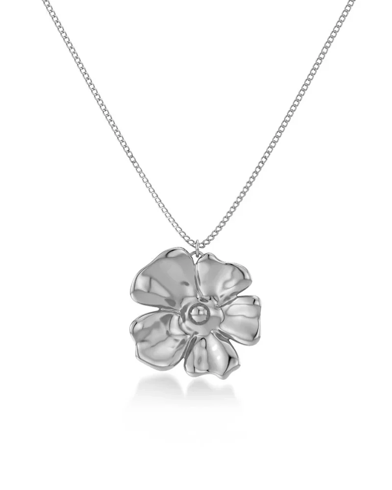Edblad - Floral Necklace L Steel