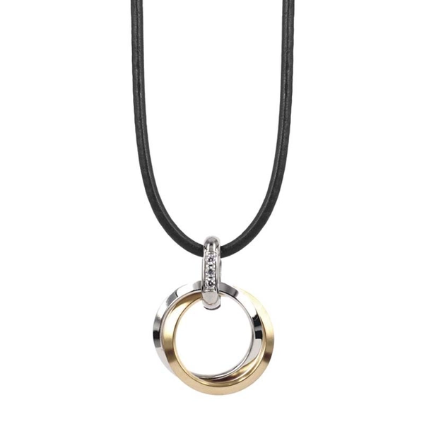 CARRO Kort Halsband Stål/Guld - Astrid & Agnes - Snabb frakt & paketinslagning - Nordicspectra.se