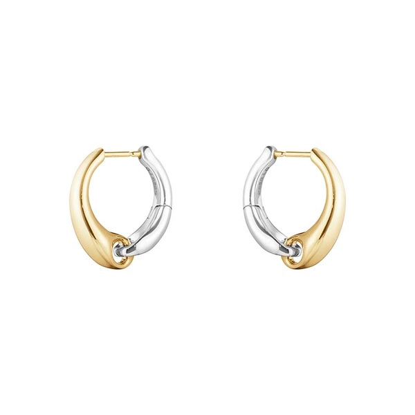 Reflect Ohrringe Groß Silber/Gold von Georg Jensen, Schneller Versand - Nordicspectra.de