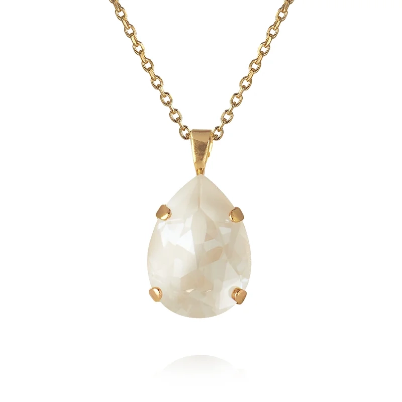 Caroline Svedbom - Mini Drop Necklace Gold Linen Ignite