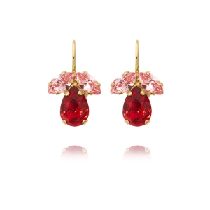 Petite Timo Earrings Gold Scarlet Combo - Caroline Svedbom - Nopea toimitus ja lahjapakkaus - Nordic Spectra