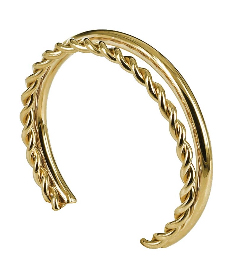 TWIST Armring Guld - Astrid & Agnes - Snabb frakt & paketinslagning - Nordicspectra.se