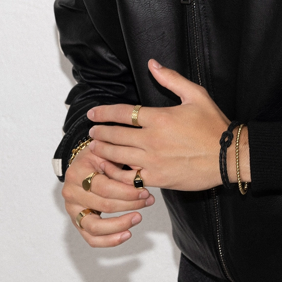 SEAN Armband Guld - AROCK - Trendiga herrsmycken - Nordic Spectra
