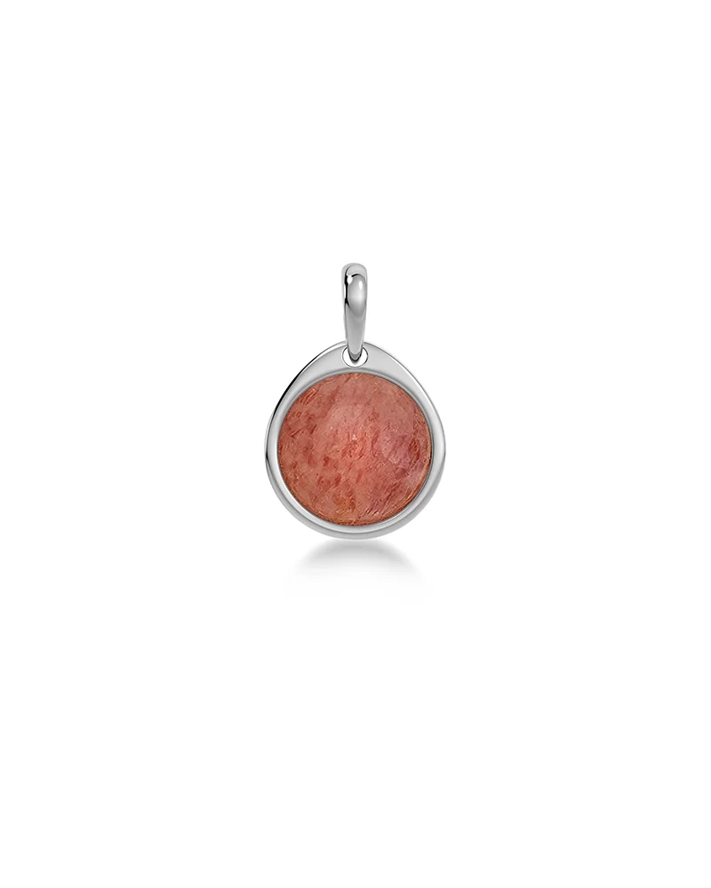 Edblad Birthstone Charm Silver halsband herr – bild 8