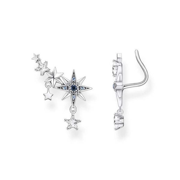 Ohrringe Ear Climber Royalty Sterne Silber von Thomas Sabo, Schneller Versand - Nordicspectra.de