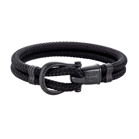 Nylon Phinity Armband Svart/Svart - Paul Hewitt armband - Snabb frakt & paketinslagning - Nordicspectra.se