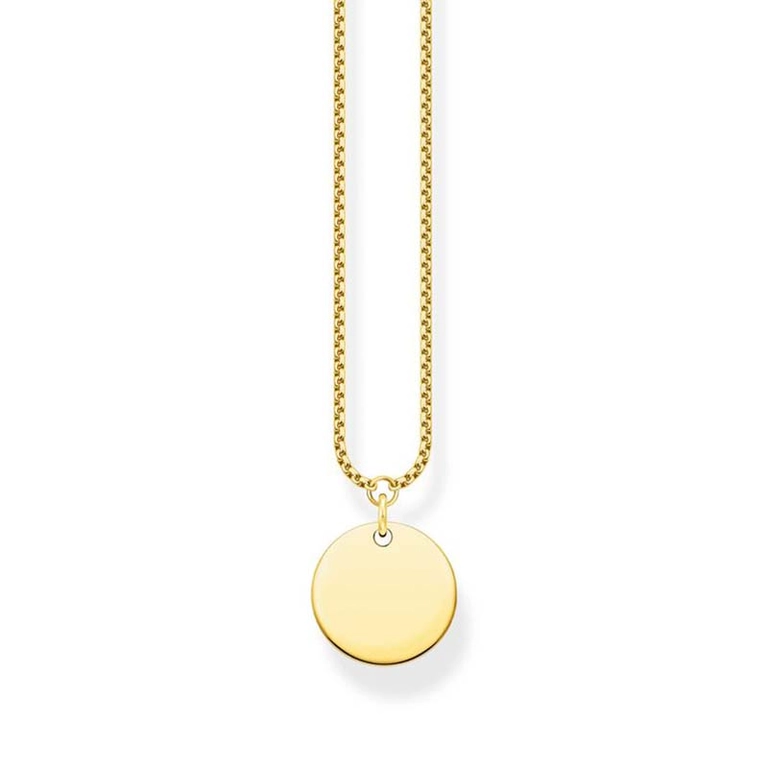 Halsband Bricka Guld - Thomas Sabo halsband - Snabb frakt & paketinslagning - Nordicspectra.se