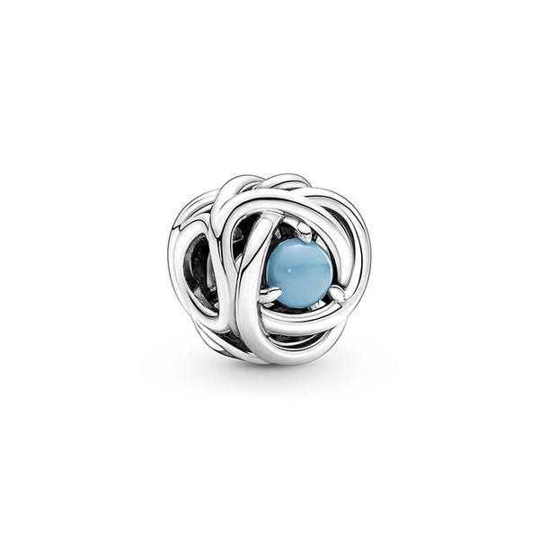 Dezember Geburtsstein Türkis-Blauer Ewigkeitskreis Charm von PANDORA, Schneller Versand - Nordicspectra.de