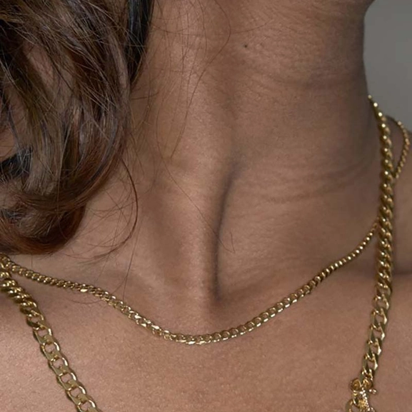 Saffi 50 Necklace Gold - Maria Black - Snabb frakt & paketinslagning - Nordic Spectra
