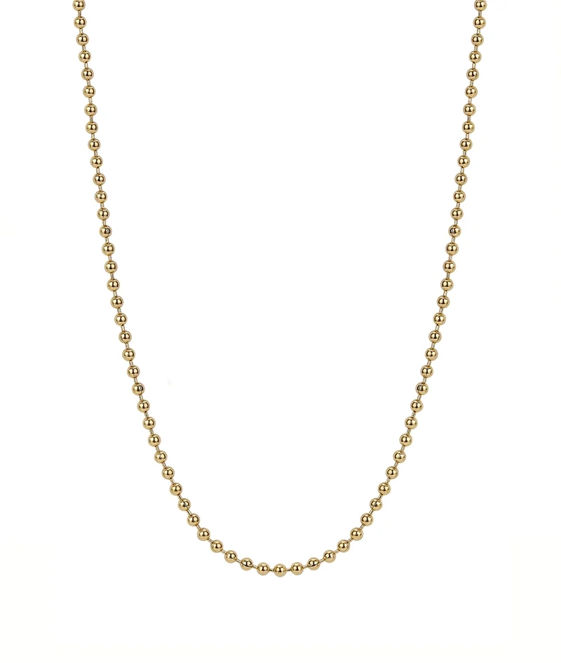 ANNIE Kort Halsband 2 mm Guld - Astrid & Agnes - Nordic Spectra
