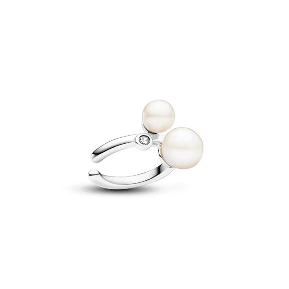 Duo Behandelte Süßwasserzuchtperlen Ear Cuff - PANDORA - Nordic Spectra