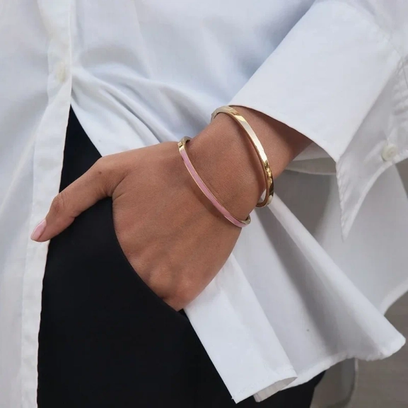 Fave Bangle Gold - Edblad - Snabb frakt & paketinslagning - Nordic Spectra