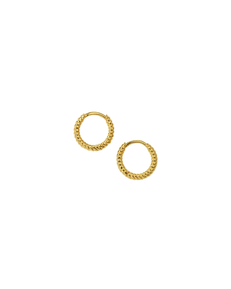 Beloved Twisted Small Hoops Gold i 18K guldpläterat återvunnet silver