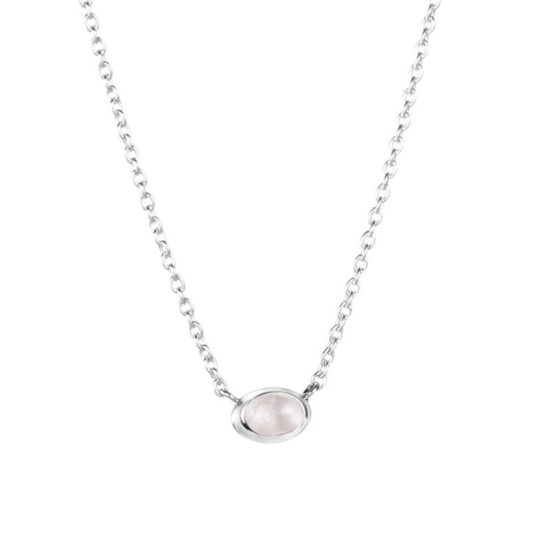 Love Bead Necklace Silver - Rose Quartz - Efva Attling halsband - Snabb frakt & paketinslagning - Nordicspectra.se