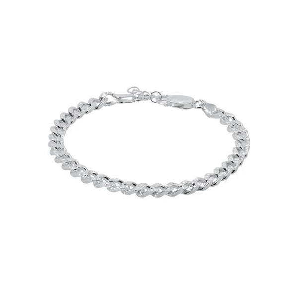 Sparkling Curb Bracelet Silver från Emma Israelsson