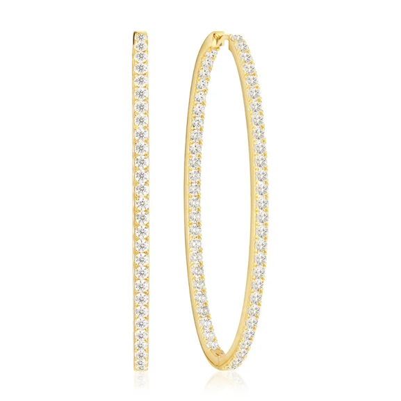 Sif Jakobsin Ellisse Grande Earrings Gold -korvakorut
