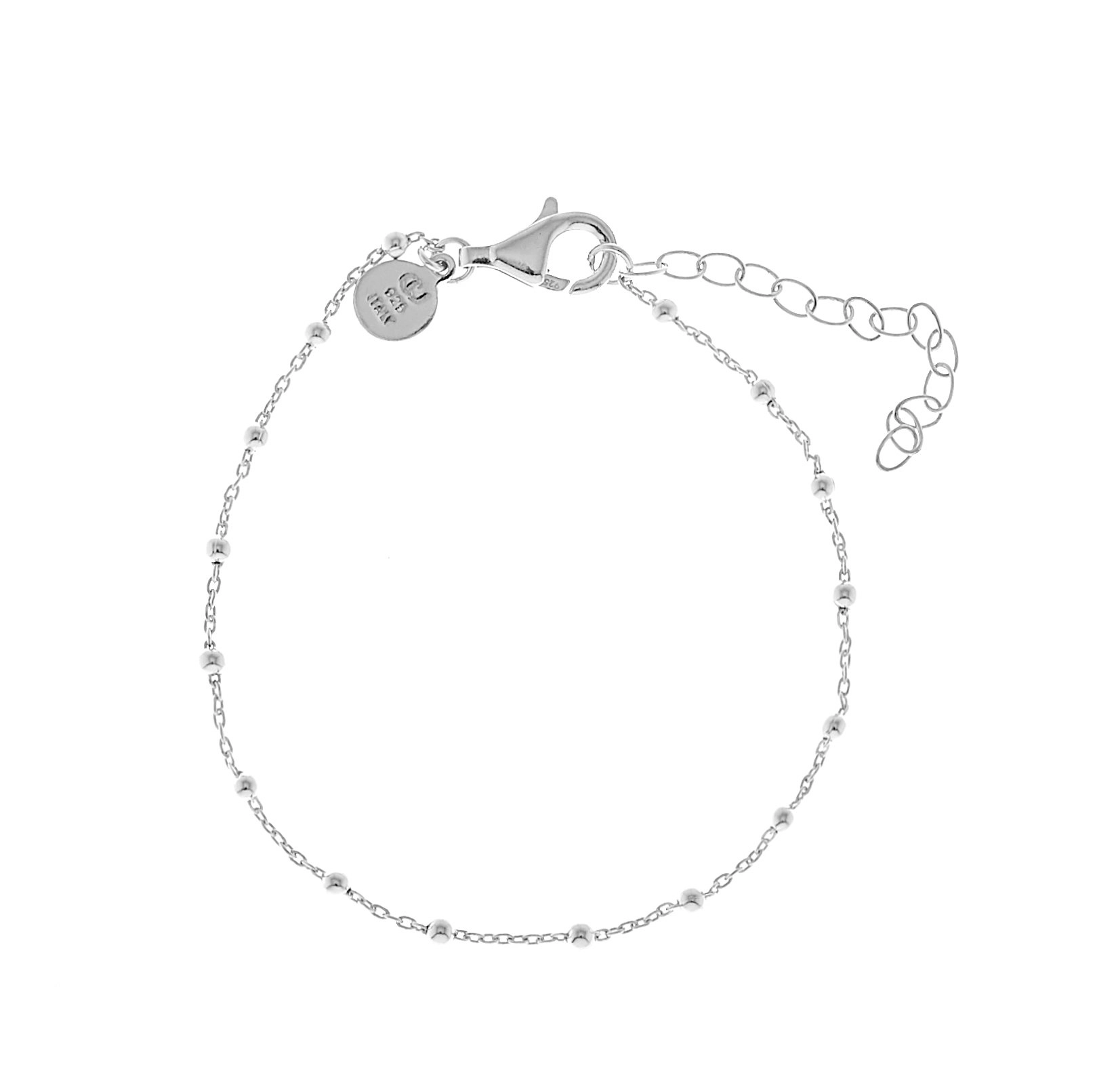 CU Jewellery - Two Beaded Bracelet Silver