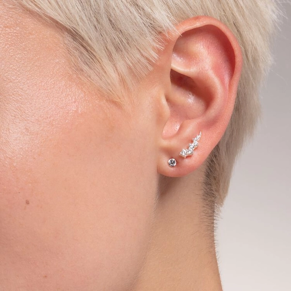 Einzel Ohrstecker Weißer Stein Silber von Thomas Sabo, Schneller Versand - Nordicspectra.de