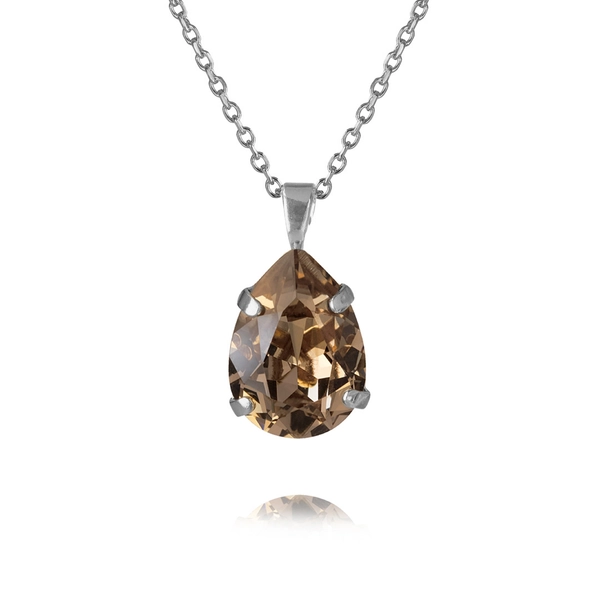 Mini Drop Necklace Rhodium Greige - Caroline Svedbom - Nopea toimitus ja lahjapakkaus - Nordic Spectra