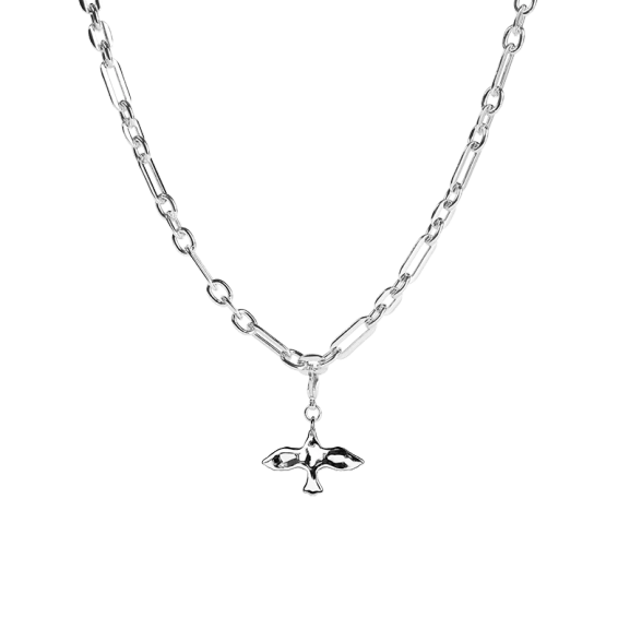 Organic Dove Chunky Chain Necklace Silver - Emma Israelsson - Snabb frakt & paketinslagning - Nordic Spectra
