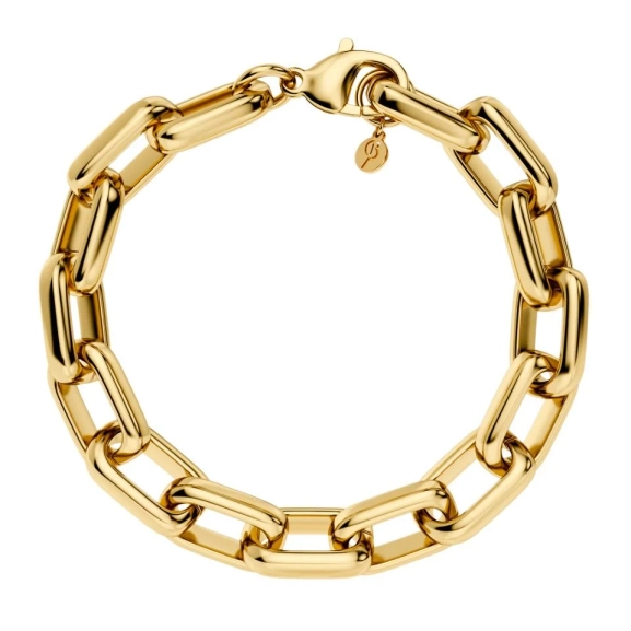Chunky armband i 14K guldplätering med box chain-design från Edblad