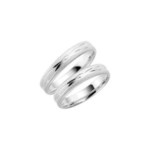 282-4 White Gold - Wedding & engagement rings - Schalins - Scandinavian design - Nordic Spectra