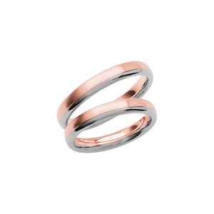 SR3003-3.5 Roséguld/Vitguld - Vigsel- & förlovningsringar - Schalins - Fri storleksändring* - Nordic Spectra