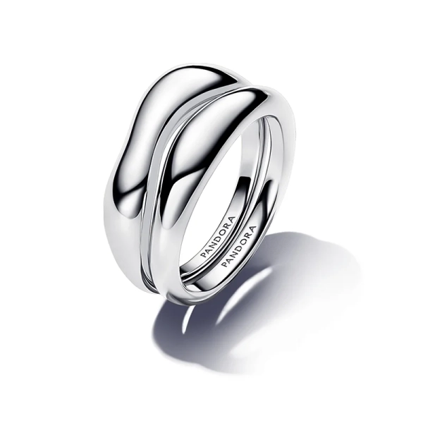 Organisch Geformte Stacking-Ringe - PANDORA - Nordic Spectra
