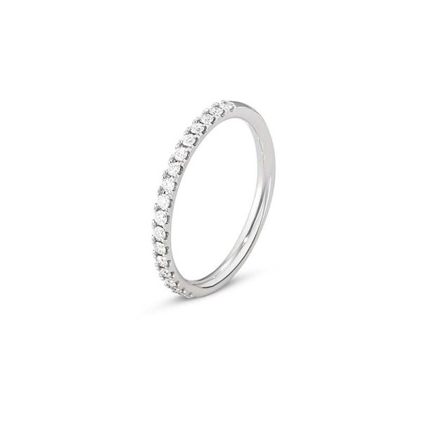 Aurora Halvallians Vitguld med Diamanter 0.19 ct - Georg Jensen ringar - Snabb frakt & paketinslagning - Nordicspectra.se