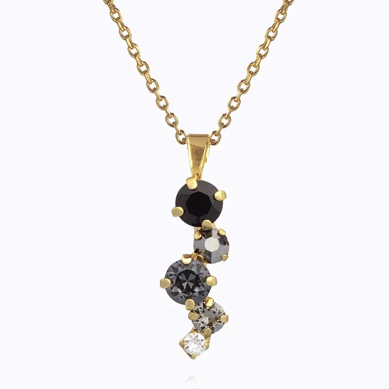 Caroline Svedbom - Elina Necklace Gold Black Combo