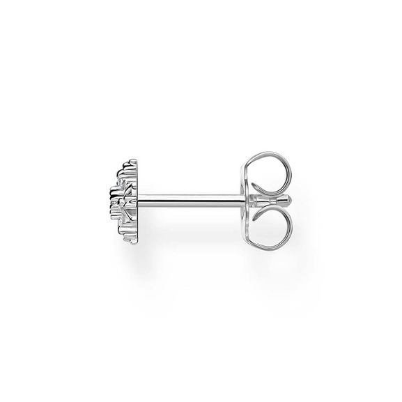 Single Ear Stud Snowflake With White Stones Silver - Thomas Sabo - Suuri valikoima & ilmainen lahjapaketointi - Nordicspectra.fi