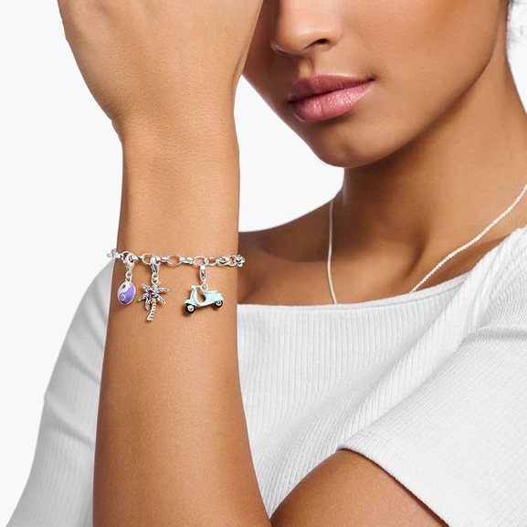 Charm-Anhänger türkiser Motorroller Silber von Thomas Sabo, Schneller Versand - Nordicspectra.de