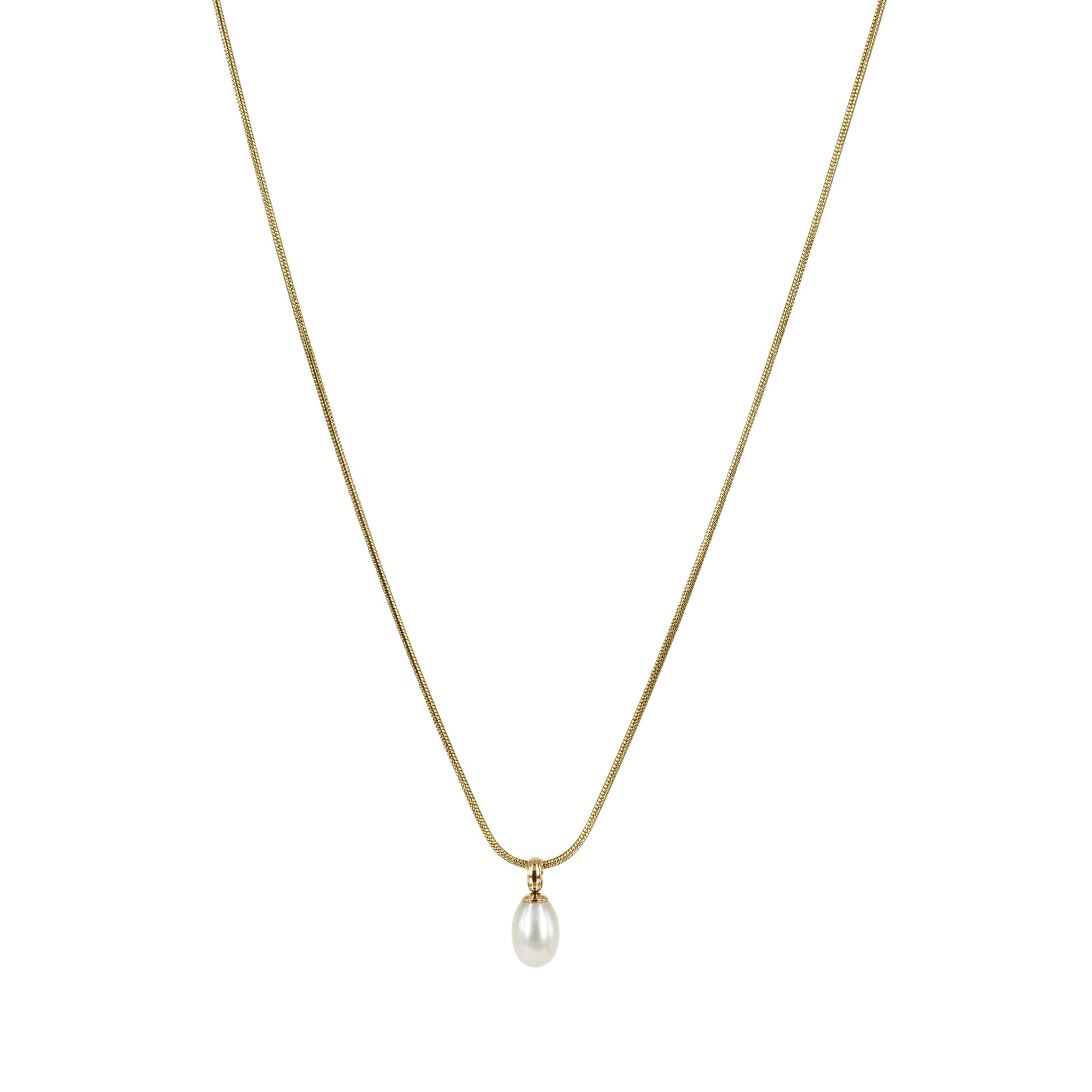 Astrid & Agnes - PALMA Single Kort Halsband Guld