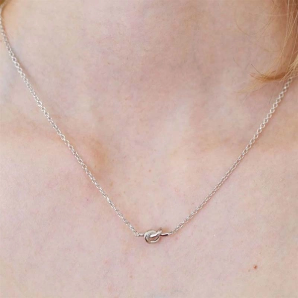 Knot Necklace Silver - Sophie By Sophie - Snabb frakt & paketinslagning - Nordicspectra.se