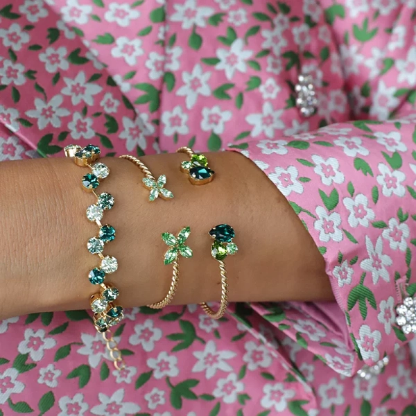 Fiona Bracelet Gold Green Combo - Maria Black - Snabb frakt & paketinslagning - Nordic Spectra