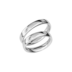 SR1019-4 Vitguld - Vigsel- & förlovningsringar - Schalins - Fri storleksändring* - Nordic Spectra