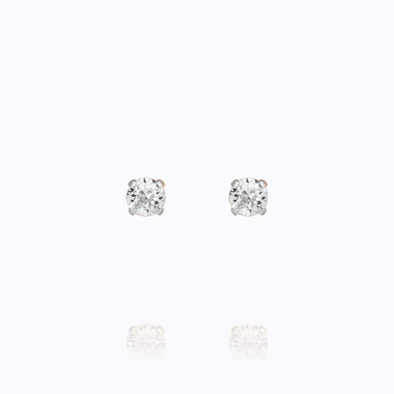 Caroline Svedbom - Mini Stud Earrings Rhodium Crystal